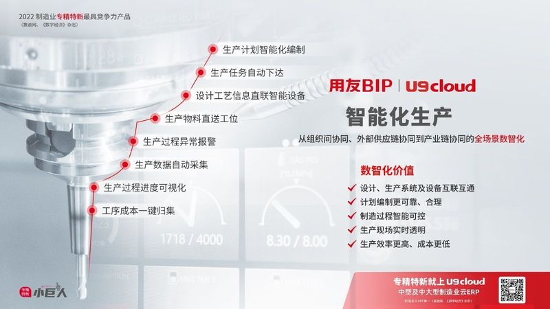 賦能“中國智造”，用友U9 cloud智能工廠建設(shè)
